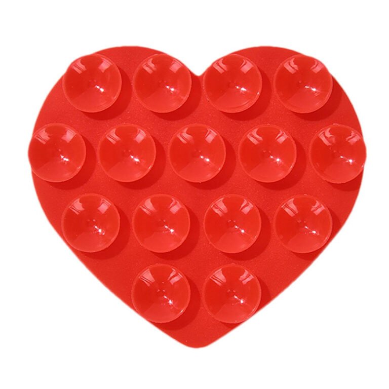 heart-shaped silicone phone holder