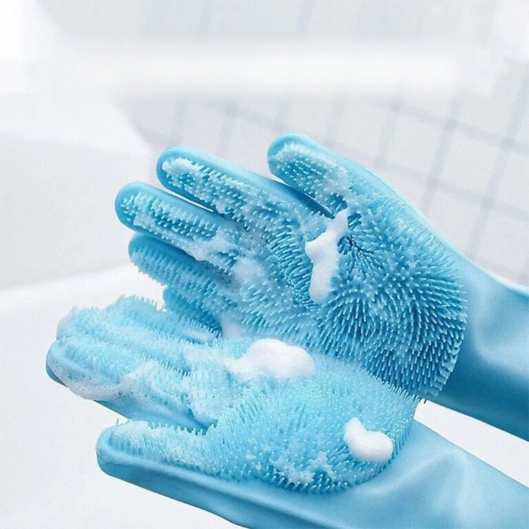 silicone bathing gloves
