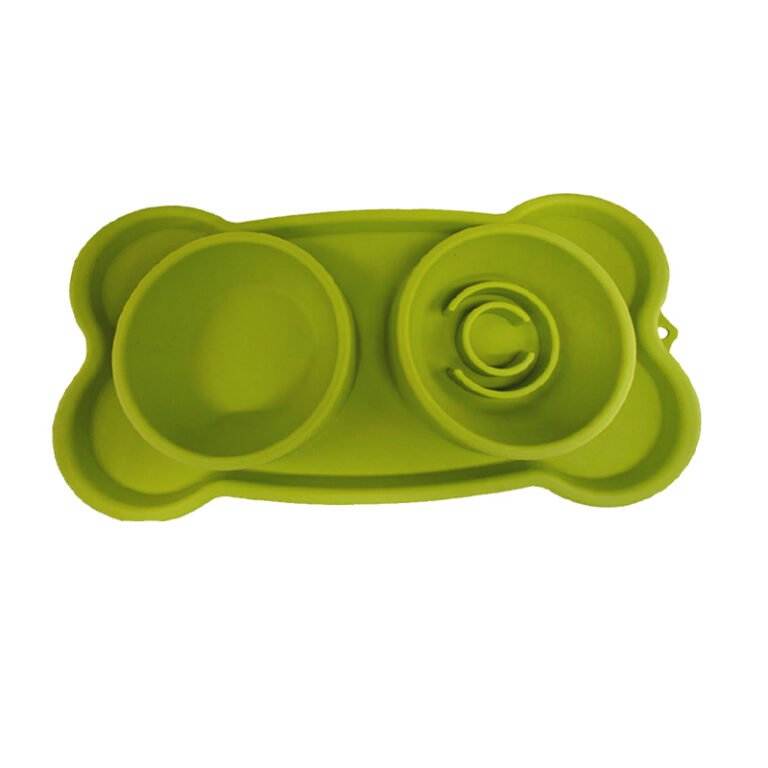 Slow Feeder Double Pet Bowl